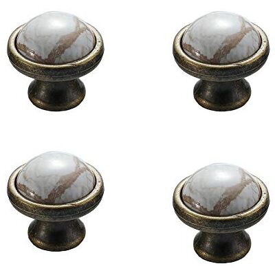 ANSIEDIO 4pcs Pomo Ceramica Armario, Redondo Pomos Armario Vintage Pomos y Tiradores de Muebles para Cajones Cocina Gabinete Tocador (22mm) ANSIEDIO 4pcs Pomo Ceramica Armario, Redondo Pomos Armario Vintage Pomos y Tiradores de Muebles para Cajones Cocina Gabinete Tocador (22mm)