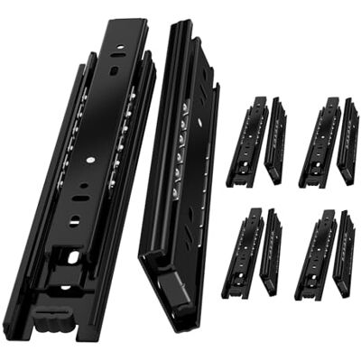 AOLISHENG 5 pars (10 piezas) Guias Correderas Para Cajones 500mm Rieles Para Cajones Extensión Completa 45 KG Capacidad Carga Guías Laterales Para Cajones Con Rodamiento de Bolas AOLISHENG 5 pars (10 piezas) Guias Correderas Para Cajones 500mm Rieles Para Cajones Extensión Completa 45 KG Capacidad Carga Guías Laterales Para Cajones Con Rodamiento de Bolas