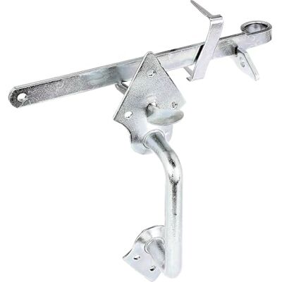 Alberts Juego de manillas, Para pórticos de cerca tejidos y pórticos de madera ligeros, Para atornillar o empotrar, Galvanizado, pasivado con capa gruesa, Longitud 260 mm Alberts Juego de manillas, Para pórticos de cerca tejidos y pórticos de madera ligeros, Para atornillar o empotrar, Galvanizado, pasivado con capa gruesa, Longitud 260 mm
