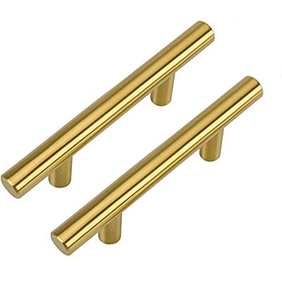 LONTAN 15 Piezas Tiradores Cajones Dorados 64mm Tirador De Latón Cepillado Acero Inoxidable Adecuados Para Armarios Roperos Y Muebles De Baño LONTAN 15 Piezas Tiradores Cajones Dorados 64mm Tirador De Latón Cepillado Acero Inoxidable Adecuados Para Armarios Roperos Y Muebles De Baño