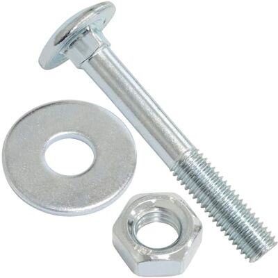 AERZETIX Conjunto de 15 tornillos carroceros cabeza abombada M8x60mm / arandelas y tuercas M8 / acero zincado/para fijación y ensamblaje AERZETIX Conjunto de 15 tornillos carroceros cabeza abombada M8x60mm / arandelas y tuercas M8 / acero zincado/para fijación y ensamblaje