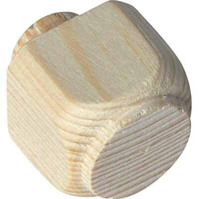 Alles im Griff - Pasamanos/Clavo decorativo de madera 25x25 Fichte roh - Ancho 25 mm - Alto 25 mm - Ranura Ø 15 mm - Accesorios para muebles Alles im Griff - Pasamanos/Clavo decorativo de madera 25x25 Fichte roh - Ancho 25 mm - Alto 25 mm - Ranura Ø 15 mm - Accesorios para muebles