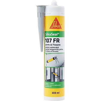 SIKA Masilla acrílica especial para Fachada – seal, 107 juntas y fisuras (cryl Pro) – 300 ml, gris, SIKA Masilla acrílica especial para Fachada – seal, 107 juntas y fisuras (cryl Pro) – 300 ml, gris,