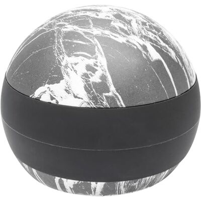 WAGNER Tope para la Puerta MARMOR ROUND BIG, Sujetapuertas Decorativo – Ø 110 x 88 mm, Hormigón, Goma Termoplástica, Negro, Pesado, Diseño Elegante y Moderno – WAGNER Tope para la Puerta MARMOR ROUND BIG, Sujetapuertas Decorativo – Ø 110 x 88 mm, Hormigón, Goma Termoplástica, Negro, Pesado, Diseño Elegante y Moderno –