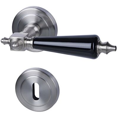 Unbekannt Sur de metal Platon Haeusler-Shop de R Cerradura edelstahlfarbig satinado/Negro Para Puertas De Habitaciones Unbekannt Sur de metal Platon Haeusler-Shop de R Cerradura edelstahlfarbig satinado/Negro Para Puertas De Habitaciones
