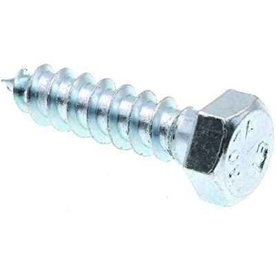 PRiME Tornillo de cabeza hexagonal, 3/8 x 1-1/2 pulgadas, acero chapado en zinc, paquete de 100 PRiME Tornillo de cabeza hexagonal, 3/8 x 1-1/2 pulgadas, acero chapado en zinc, paquete de 100