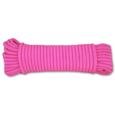 FLASH CORD Cuerda Polipropileno Trenzado (, Rosa neón, 20 m FLASH CORD Cuerda Polipropileno Trenzado (, Rosa neón, 20 m