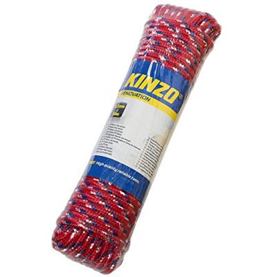 Kinzo cuerda tejido) 9,5 mm x 30 m 4 colores Kinzo cuerda tejido) 9,5 mm x 30 m 4 colores