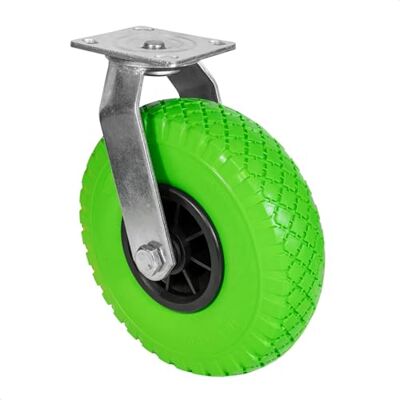 WAGNER Rueda giratoria ANTIPINCHAZOS Rueda de espuma de PU, diámetro Ø rueda 260 mm, llanta 75 mm, placa atornillada 115 x 110 mm, capacidad de carga 100 kg WAGNER Rueda giratoria ANTIPINCHAZOS Rueda de espuma de PU, diámetro Ø rueda 260 mm, llanta 75 mm, placa atornillada 115 x 110 mm, capacidad de carga 100 kg