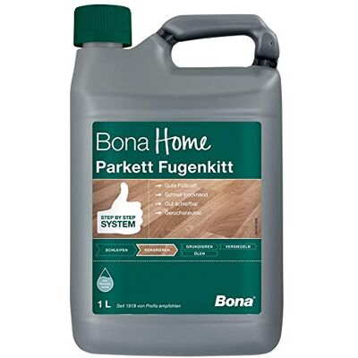 Bona Home Parquet Masilla para juntas de parquet (1 L, masilla para juntas de parquet, masilla de madera, lijable, buena capacidad de relleno) Bona Home Parquet Masilla para juntas de parquet (1 L, masilla para juntas de parquet, masilla de madera, lijable, buena capacidad de relleno)