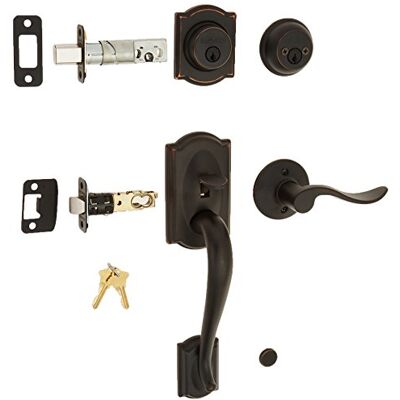 SCHLAGE Camelot derecho mano doble cilindro handleset con acento, SCHLAGE Camelot derecho mano doble cilindro handleset con acento,