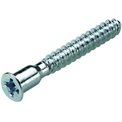 Hettich Tornillo de conexión Direkta 2 (tornillo, tornillo para muebles, conector) diámetro 6, 3 mm, longitud: 50 mm acero, galvanizado 9220320 Hettich Tornillo de conexión Direkta 2 (tornillo, tornillo para muebles, conector) diámetro 6, 3 mm, longitud: 50 mm acero, galvanizado 9220320