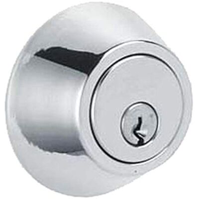 SCHLAGE Dexter by Cerrojo de seguridad de un solo cilindro, cromo brillante de Lock Company SCHLAGE Dexter by Cerrojo de seguridad de un solo cilindro, cromo brillante de Lock Company