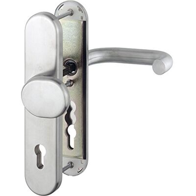 HOPPE Paris – Juego de seguridad Cambio – A Placa Larga Cilindro perfilado Distancia de 92 mm, para grosor de la puerta 67 – 72 mm, SST 8, sin protección de cilindros, acero inoxidable mate, 1 pieza, HOPPE Paris – Juego de seguridad Cambio – A Placa Larga Cilindro perfilado Distancia de 92 mm, para grosor de la puerta 67 – 72 mm, SST 8, sin protección de cilindros, acero inoxidable mate, 1 pieza,