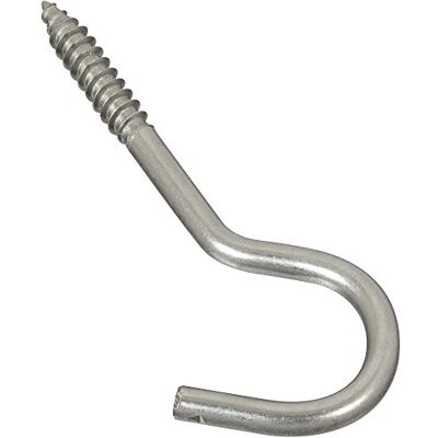 National Hardware 2153BC Gancho de tornillo (acero inoxidable, 1/4" x 4-1/4"), National Hardware 2153BC Gancho de tornillo (acero inoxidable, 1/4" x 4-1/4"),