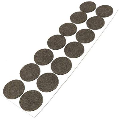 Adsamm ® / 14 x deslizantes de Fieltro autoadhesivos/Marrón/ø 32 mm/Redondo/Deslizantes de Fieltro para Muebles de 3,5 mm de Grosor/Deslizantes para Muebles y Suelos Adsamm ® / 14 x deslizantes de Fieltro autoadhesivos/Marrón/ø 32 mm/Redondo/Deslizantes de Fieltro para Muebles de 3,5 mm de Grosor/Deslizantes para Muebles y Suelos