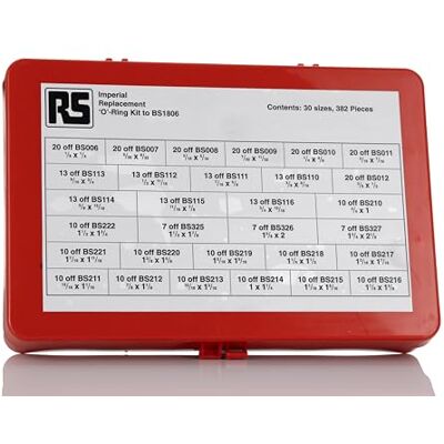 RS PRO Viton® Juego de juntas tóricas (382 unidades) RS PRO Viton® Juego de juntas tóricas (382 unidades)