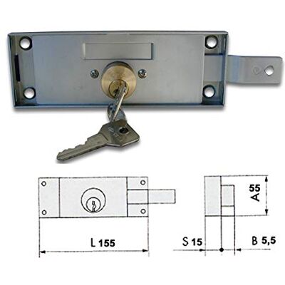 Cisa 41525-78-2 Cerradura para puerta izquierda Cisa 41525-78-2 Cerradura para puerta izquierda