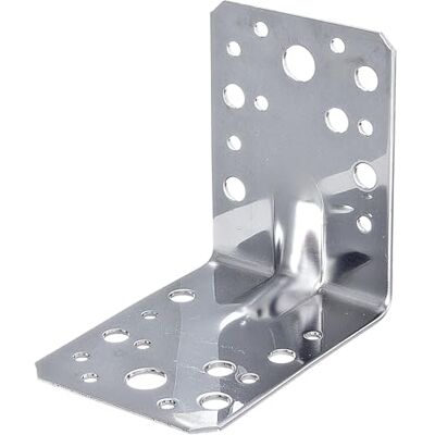 Alberts Soporte de esquina de alta resistencia y Sicke, 10x Acero inoxidable, 90x90x65 mm - Conector angular Alberts Soporte de esquina de alta resistencia y Sicke, 10x Acero inoxidable, 90x90x65 mm - Conector angular