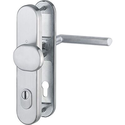 HOPPE hogar Puerta Puerta Pomo Stockholm – ö de Norma Distancia 88 mm, acero inoxidable mate, placa larga Cilindro de perfil, para grosor de la puerta 62 – 72 mm, con cilindros, verificación de protección: RC3 según EN 1906, 1 pieza Seguridad Cerraduras HOPPE hogar Puerta Puerta Pomo Stockholm – ö de Norma Distancia 88 mm, acero inoxidable mate, placa larga Cilindro de perfil, para grosor de la puerta 62 – 72 mm, con cilindros, verificación de protección: RC3 según EN 1906, 1 pieza Seguridad Cerraduras