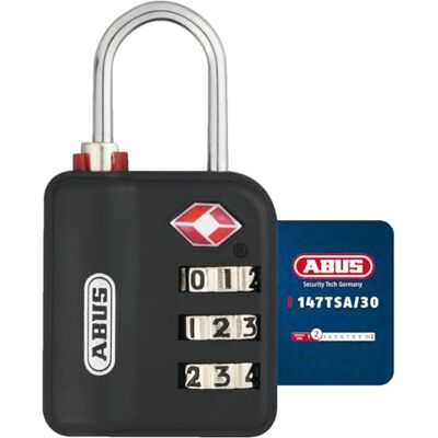ABUS Candado 147/30, certificado TSA, 53093 ABUS Candado 147/30, certificado TSA, 53093