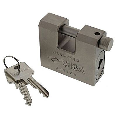 CISA 2855L Candado - Cuerpo de acero de 66mm, arco endurecido CISA 2855L Candado - Cuerpo de acero de 66mm, arco endurecido