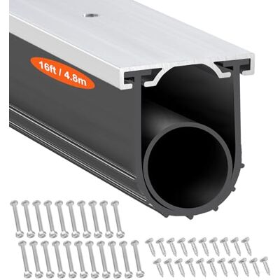 VEVOR Sello para Puerta de Garaje 4,8 m Junta de Sellado de Goma Ancho de 10 cm Extremo en T para Evitar Penetración del Viento, Lluvia, Lámina, Puerta Seccional y Basculante, Almacén de Fábrica VEVOR Sello para Puerta de Garaje 4,8 m Junta de Sellado de Goma Ancho de 10 cm Extremo en T para Evitar Penetración del Viento, Lluvia, Lámina, Puerta Seccional y Basculante, Almacén de Fábrica