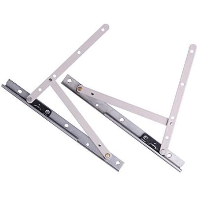 Bueyfolt Bisagra de ventana abatible, bisagra oculta, 10 pulgadas, acero inoxidable (paquete de 1 par) Bueyfolt Bisagra de ventana abatible, bisagra oculta, 10 pulgadas, acero inoxidable (paquete de 1 par)