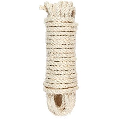 La cordeline Cuerda Sisal Natural 8 mm ± 10 m – Árbol de Gato, jardinería, Bricolaje, Ocio Creativo La cordeline Cuerda Sisal Natural 8 mm ± 10 m – Árbol de Gato, jardinería, Bricolaje, Ocio Creativo