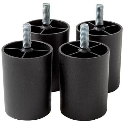 Piernas de plástico IPEA 4X - 60 mm - Juego de 4 - Negro - Patas de muebles Piernas de plástico IPEA 4X - 60 mm - Juego de 4 - Negro - Patas de muebles