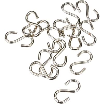 Chapuis Lote de 100 ganchos en S iguales Acero galvanizado Diámetro 3 mm Apertura 6 mm Chapuis Lote de 100 ganchos en S iguales Acero galvanizado Diámetro 3 mm Apertura 6 mm