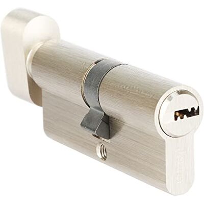Jeriup Cilindro de bloqueo de perfil europeo de 70 mm con apertura de un solo lado y 5 llaves Jeriup Cilindro de bloqueo de perfil europeo de 70 mm con apertura de un solo lado y 5 llaves