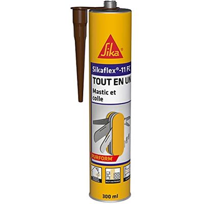 SIKA 11 FC Purform Marrón, Masilla, juntas y unión multiusos, sellador multisoporte, interior y exterior (flex 11 FC+), 300 ml SIKA 11 FC Purform Marrón, Masilla, juntas y unión multiusos, sellador multisoporte, interior y exterior (flex 11 FC+), 300 ml