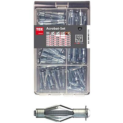 TOX Surtido de tacos huecos metálicos Acrobat Set 60 pz., 1 piezas, 094901111 TOX Surtido de tacos huecos metálicos Acrobat Set 60 pz., 1 piezas, 094901111