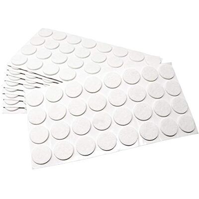 Adsamm ® / 320 x deslizantes de Fieltro autoadhesivos/Blanco/ø 26 mm/Redondo/Deslizantes de Fieltro para Muebles de 3,5 mm de Grosor/Deslizantes para Muebles y Suelos Adsamm ® / 320 x deslizantes de Fieltro autoadhesivos/Blanco/ø 26 mm/Redondo/Deslizantes de Fieltro para Muebles de 3,5 mm de Grosor/Deslizantes para Muebles y Suelos