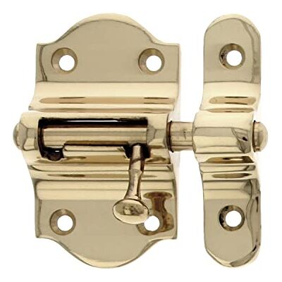 Amig Pasador de Sobreponer para Puertas Mod.720-50 x 88 mm Pestillo de Seguridad para Cierre Horizontal De Latón con Acabado Dorado Pulido Incluye Tirafondos Amig Pasador de Sobreponer para Puertas Mod.720-50 x 88 mm Pestillo de Seguridad para Cierre Horizontal De Latón con Acabado Dorado Pulido Incluye Tirafondos