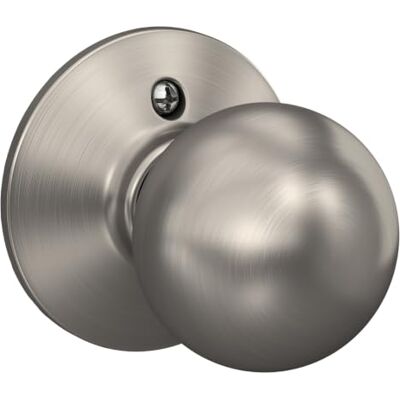 SCHLAGE Ingersoll-Rand F170 ORB 619 Orbit Maniqu- Knob en n-quel satinado Pomo de puerta simulado que no gira sin pestillo ni cerradura, tirador decorativo para puerta, un lado, fácil de instalar SCHLAGE Ingersoll-Rand F170 ORB 619 Orbit Maniqu- Knob en n-quel satinado Pomo de puerta simulado que no gira sin pestillo ni cerradura, tirador decorativo para puerta, un lado, fácil de instalar