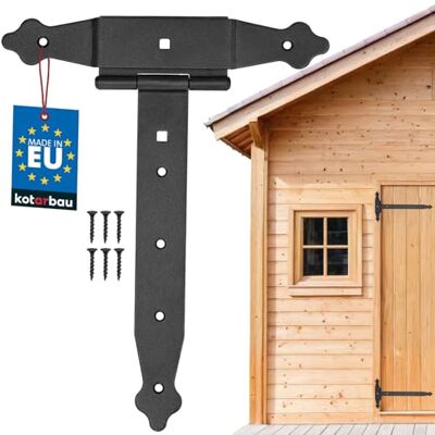 KOTARBAU Bisagra de 250 mm, bisagra, placa de construcción, herraje para puerta, conexión de madera, bisagra en T, revestimiento de polvo KOTARBAU Bisagra de 250 mm, bisagra, placa de construcción, herraje para puerta, conexión de madera, bisagra en T, revestimiento de polvo