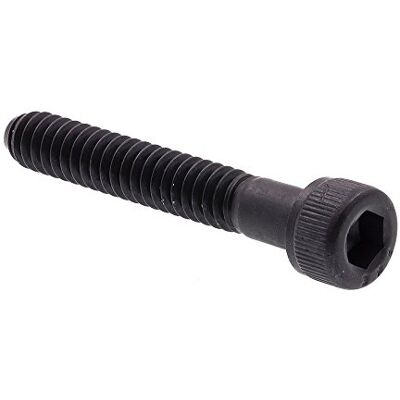 PRiME Tornillo de cabeza de zócalo, llave hexagonal (Allen), 10-24 x 1-1/4 pulgadas, acero recubierto de óxido negro, paquete de 25#10-24 PRiME Tornillo de cabeza de zócalo, llave hexagonal (Allen), 10-24 x 1-1/4 pulgadas, acero recubierto de óxido negro, paquete de 25#10-24