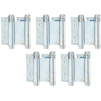 Alberts Bisagra para puertas vaivén, Galvanizado en azul, Altura 100 mm, Juego de 5 Alberts Bisagra para puertas vaivén, Galvanizado en azul, Altura 100 mm, Juego de 5