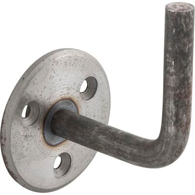 IAM Design IAM DESGIN Soporte para pasamanos con roseta de 64 mm de diámetro, hierro forjado IAM Design IAM DESGIN Soporte para pasamanos con roseta de 64 mm de diámetro, hierro forjado