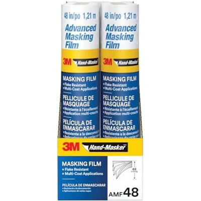 3M Scotch Painter's Tape Cinta adhesiva avanzada para enmascarar a mano, 8.3 pies x 90 pies, AMF99-8C, 8 rollos 3M Scotch Painter's Tape Cinta adhesiva avanzada para enmascarar a mano, 8.3 pies x 90 pies, AMF99-8C, 8 rollos