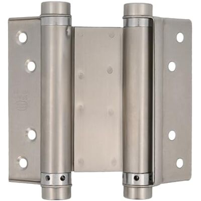 Amig Bisagra de Acción Doble 100 x 126 mm Cantos Cuadrados Con Regulación de la Potencia de Cierre Sujeta Puertas de Entrada con Firmeza Acero Inoxidable 18/8 Mate Amig Bisagra de Acción Doble 100 x 126 mm Cantos Cuadrados Con Regulación de la Potencia de Cierre Sujeta Puertas de Entrada con Firmeza Acero Inoxidable 18/8 Mate