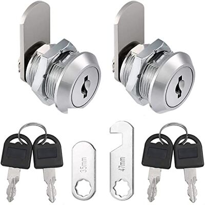Litensh 2pcs Cerradura de buzón de seguridad, 20mm cerradura de Palanca de correo, cerradura de leva para cajón de gabinete, cerradura de puerta de caja Litensh 2pcs Cerradura de buzón de seguridad, 20mm cerradura de Palanca de correo, cerradura de leva para cajón de gabinete, cerradura de puerta de caja