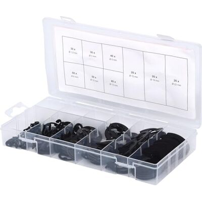KS Tools Surtido de anillos de seguridad en E, Ø1,5-22 mm, 300 pzs KS Tools Surtido de anillos de seguridad en E, Ø1,5-22 mm, 300 pzs