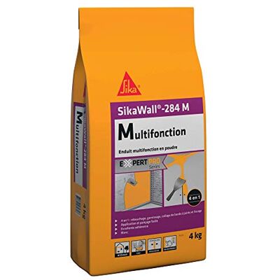 SIKA Wall-284 MP Tapado, alisado, pegado de cinta con juntas, color blanco – Revestimiento multifunción en polvo – Int/Pared y techo – Listo para usar – Seco al tacto en 2 horas – SIKA Wall-284 MP Tapado, alisado, pegado de cinta con juntas, color blanco – Revestimiento multifunción en polvo – Int/Pared y techo – Listo para usar – Seco al tacto en 2 horas –