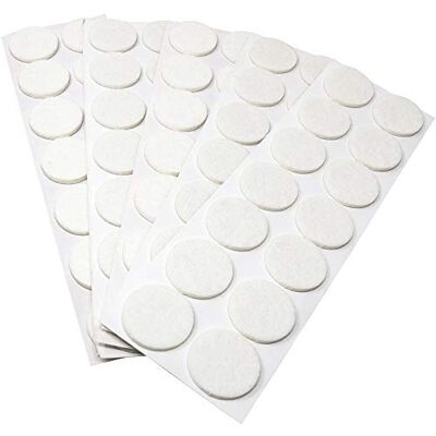 Adsamm ® / 70 x deslizantes de Fieltro autoadhesivos/Blanco/ø 32 mm/Redondo/Deslizantes de Fieltro para Muebles de 3,5 mm de Grosor/Deslizantes para Muebles y Suelos Adsamm ® / 70 x deslizantes de Fieltro autoadhesivos/Blanco/ø 32 mm/Redondo/Deslizantes de Fieltro para Muebles de 3,5 mm de Grosor/Deslizantes para Muebles y Suelos