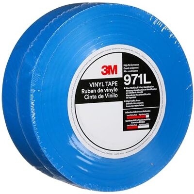 3M Cinta Duradera para Marcar Pisos , Blue, 50.8 mm x 33 m, 0.43 mm, Individually Wrapped Conveniently Packaged 3M Cinta Duradera para Marcar Pisos , Blue, 50.8 mm x 33 m, 0.43 mm, Individually Wrapped Conveniently Packaged
