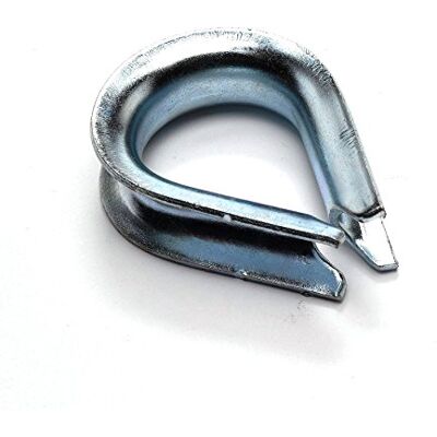Merriway Dedal de Cuerda de Alambre de 5 mm, Gris, Pack de 4 Merriway Dedal de Cuerda de Alambre de 5 mm, Gris, Pack de 4