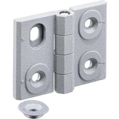 Halder Bisagras ajustables en altura b1=64 mm / l1=50 mm/zinc fundido a presión, plata Halder Bisagras ajustables en altura b1=64 mm / l1=50 mm/zinc fundido a presión, plata
